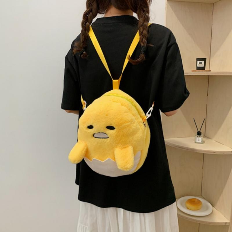 Anime Tasche Gudetama Serie Kawaii Cartoon Rucksack Faules Ei Umhängetasche Niedliche Mode Puppe Geburtstagsgeschenk