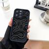 Phone Case Soft Matte Candy For IPhone 17 16 15 14 Pro Max Plus 13 12 11 Transparent Bumper Cover New Black Snake