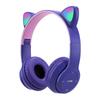 Cute Cat Ear Bluetooth Compatible Headset With Led Wireless Headset Children Girls Stereo Folding Sports Headset With Microphone