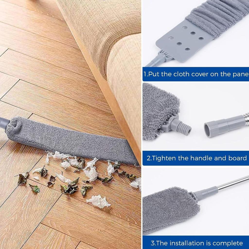 Duster Brush Telescopic Long Handle Broom For Home Blinds Dust Microfiber Brushes To Install Easy To Use Household Cleaning