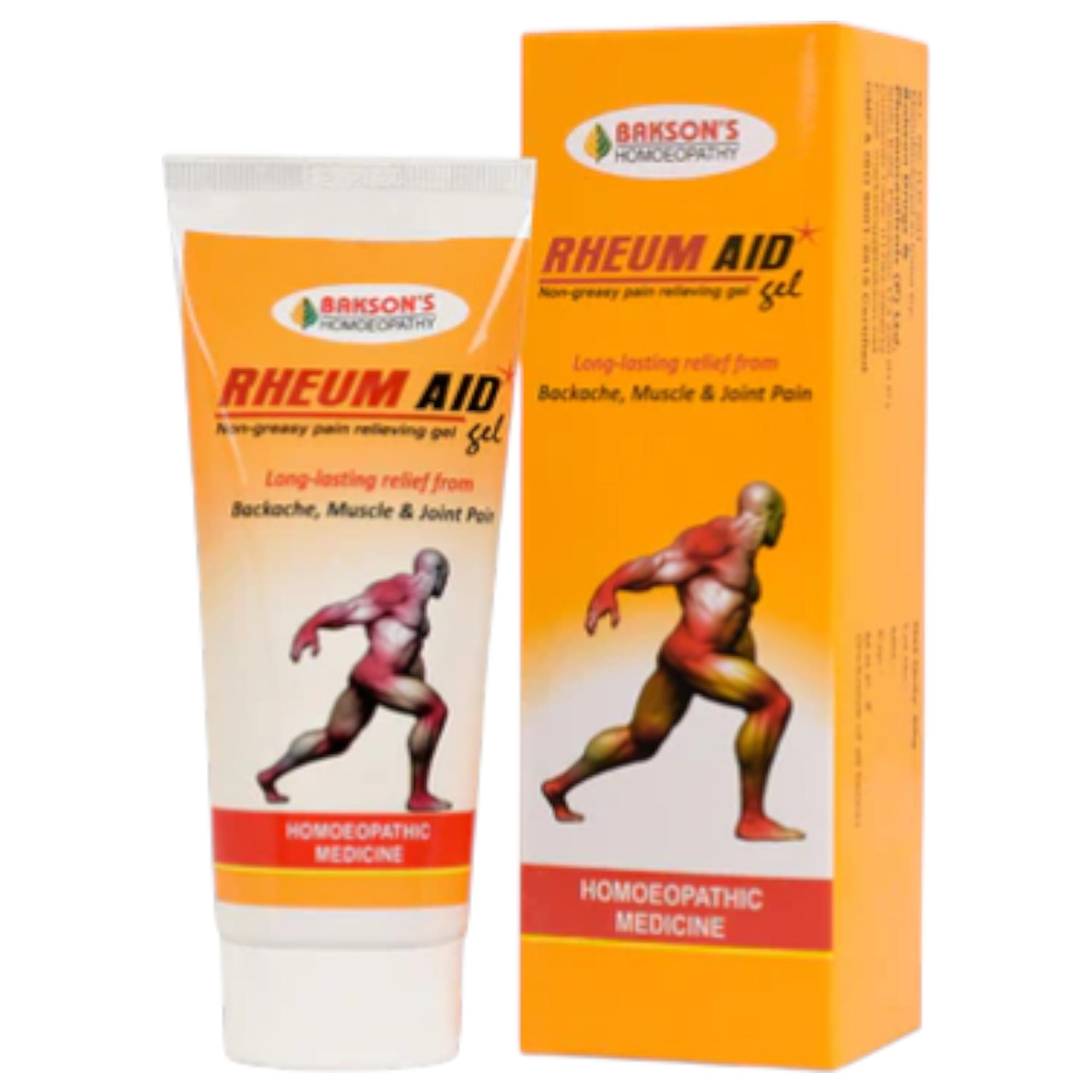 Баксонс Гель Rheum Aid Быстро впитывающий Нежирный Массажная поддержка для мышц и суставов Тело Ежедневный 60 г X Упаковка из 3 шт.