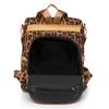 Women's Soft Leather Anti-Theft Backpack Multi-Purpose Leopard Print Shoulder Bag