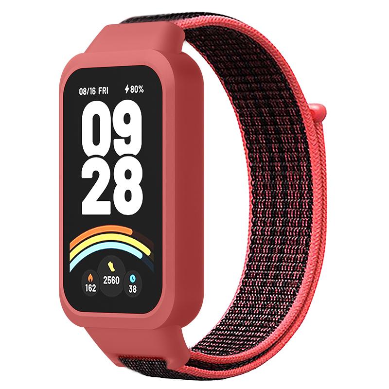 Nailono kilpinė apyrankė For For Xiaomi Band 9 Active/Redmi Band 3 išmaniajai laikrodžiui Sportinė minkšta apyrankė riešui For For Xiaomi Band 9 Active