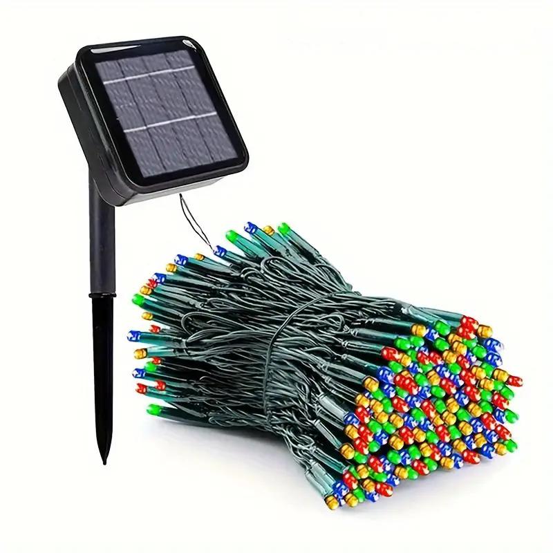 

Солнечные рождественские огни гирлянды на солнечных батареях водонепроницаемые уличные с 8 режимами гирлянды для рождественской елки для сада свадьбы 837 5m 20 led