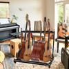 UYTON Folding Guitar Stand 7 with Rubber Straps to Prevent Scratches on Durable and Easy to Store with Acoustic Classical Electric and Wind Stable and