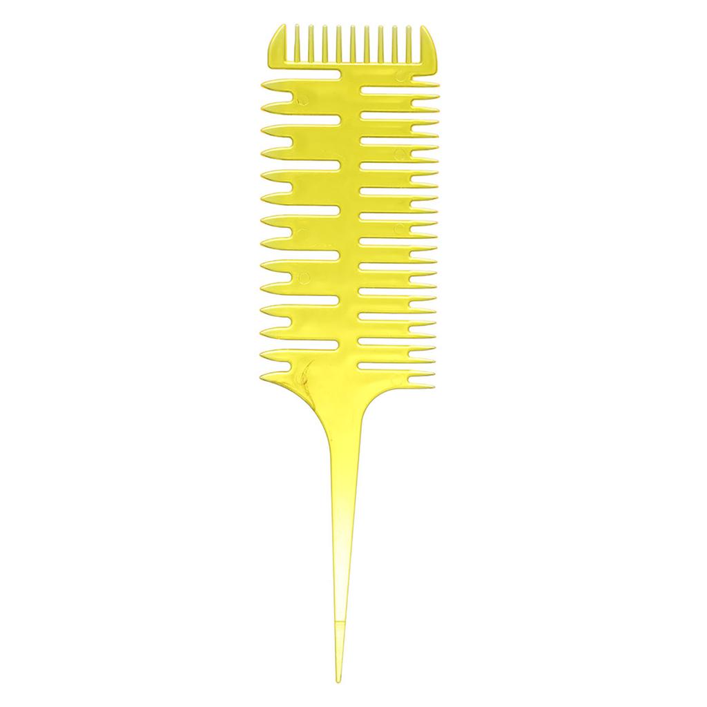 Hair Dyeing Comb 3 Way Sectioning Highlight Comb Professional Weave Weaving Comb Hair Dye Styling Tool For Salon Use