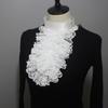 Ruffle Lace Jabot False Collar Steampunk Victorians Colonial Neck Collar Necktie