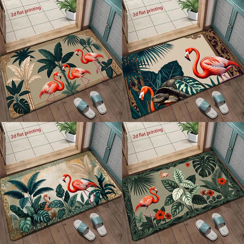 Flamingo Tropical Mat Living Room Decoration Home Sofa Non-Slip Carpet Study Bedroom Tatami Children'S Soft Floor Mat