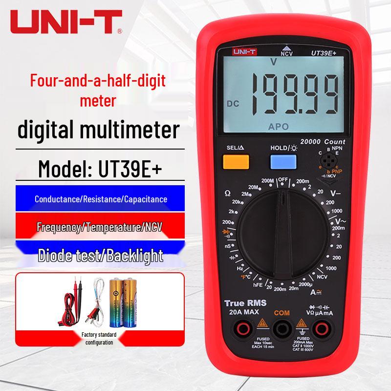 UNI-T UT33B+ Hochpräzises Smart Digitalmultimeter - Mini Anti-Burn Spannungsprüfer für Elektriker