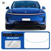 For Tesla Model Y Juniper Model Y 2025 2026 TPU Car Headlight RearView B Pillars Film Paint Protection Anti-scratch Accessories