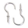 Pack of 100 Small Screw Hooks Hook Screws 1/2 Inch Small Hooks for Screws Screw Hooks Small Screw Hooks for Wood Art