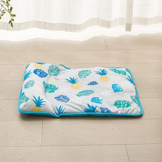 Pet Ice Silk Cooling Pad Non-slip Foldable Breathable Summer Cat Dog