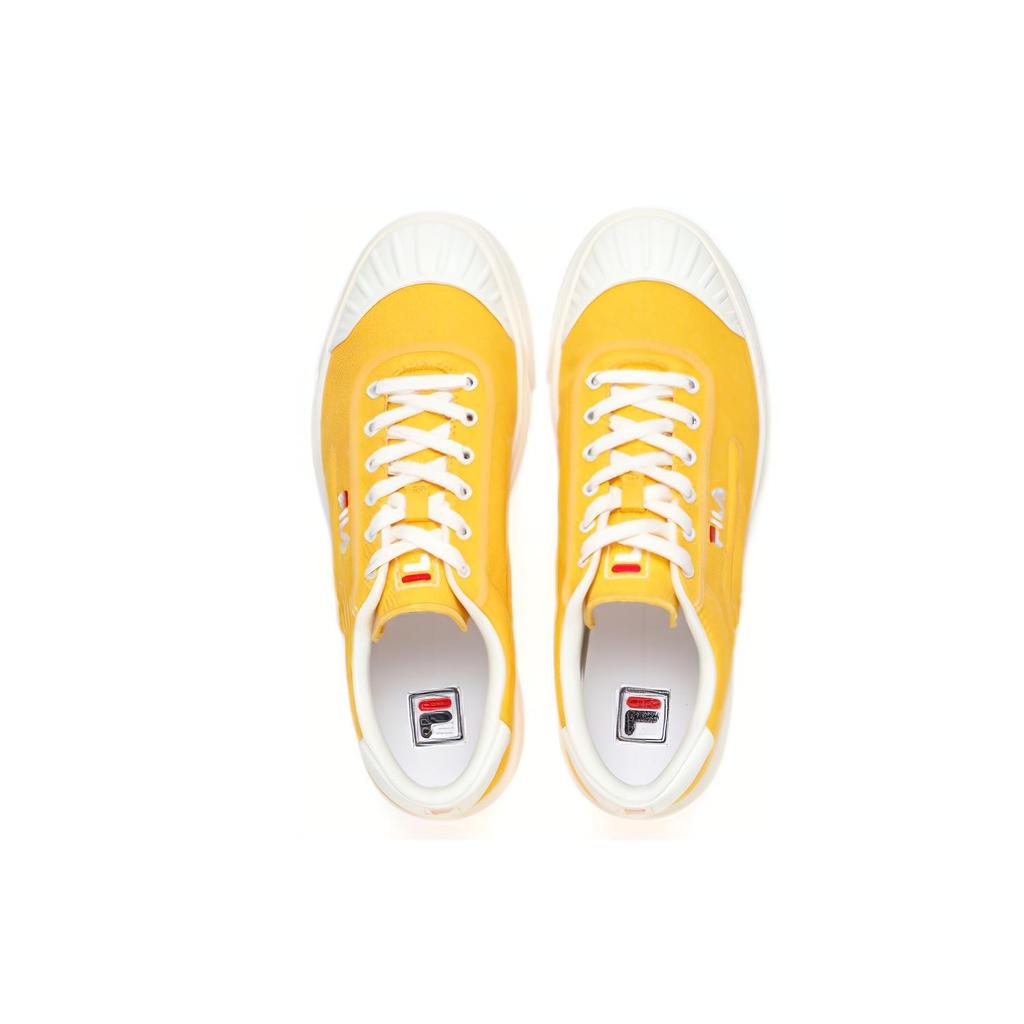 New FILA LUKE Low Top Canvas Shoes Men's Yellow White F12M226308FFS
