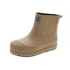 Fashion rain shoes women's inner height increase waterproof shoes fashion outer wear rubber shoes short rain boots women's adult water boots
