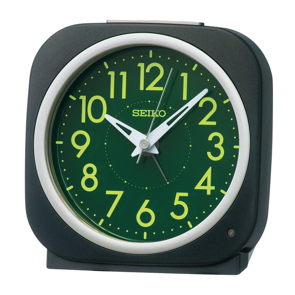 Seiko Clock Alarm Automatic Resin Visible At Black 115 X 115 X 79 KR519K Clock, Illumination, Analog, Light-Gathering Dial, Night, Metallic, Mm,