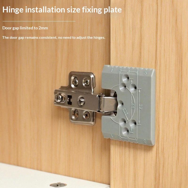 Cerniera Magnetica Installazione Rapida Pezzo di Posizionamento Punto di Installazione Porta dell'Armadietto Piastra Fissa Pannello per Falegnameria Strumento per Cerniere