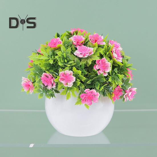 Fake Potted Plant Realistic Durable Artificial Bonsai Ornament for Home Office Patio Desktop Decoration