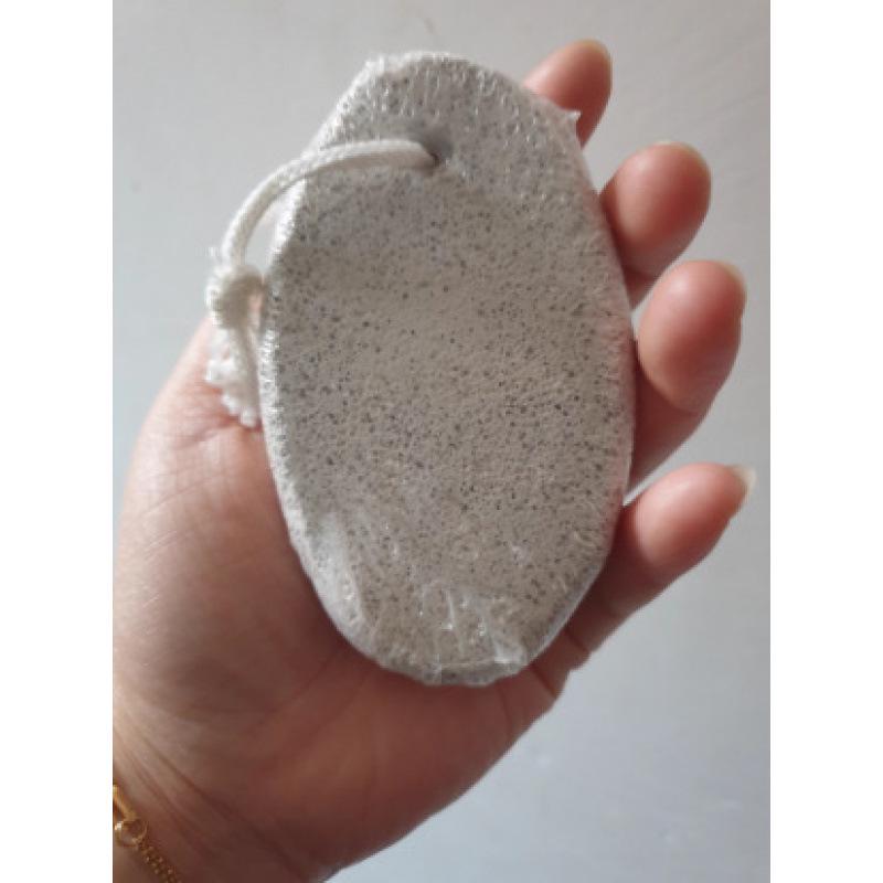 Volcanic Stone Foot Scraper: Remove Dead Skin & Calluses, Pumice Grinding Tool for Smooth Heels & Foot Care. White/Sealed Pack [1 Piece]