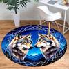 Wolf Dreamcatcher Wall Art: Nature's Guardian DecorRound Non-Slip chair mat chair carpet for office Rugs for Office Decor Gift For Valentine's Day Mot