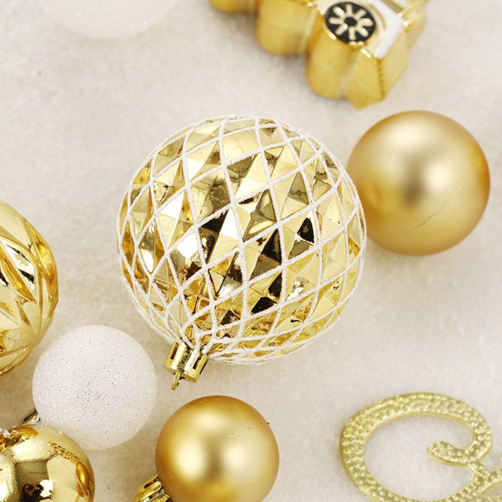 65pcs Delicate Christmas Tree Decoration Pendant Shatterproof Hanging Ornament  Party