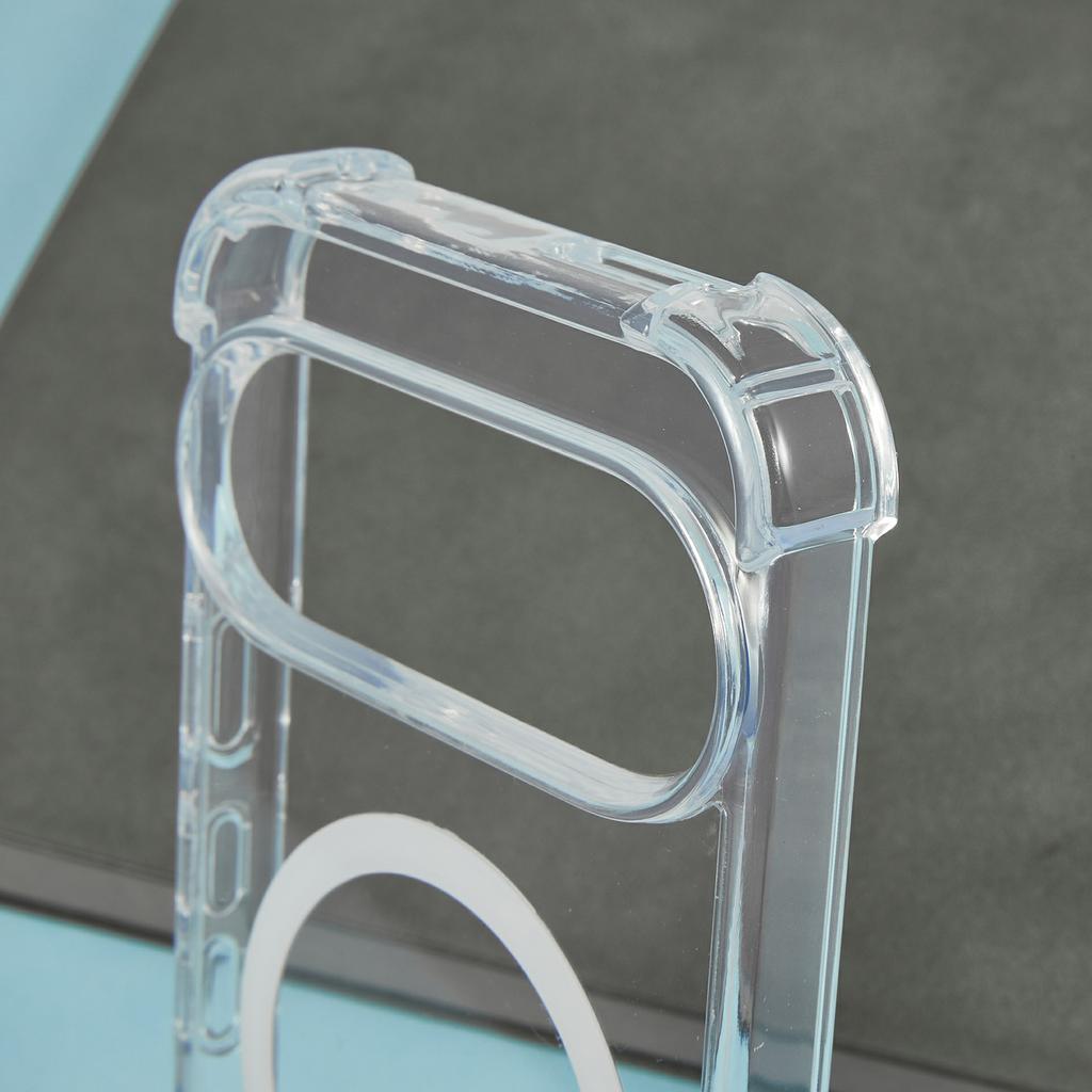 For Google Pixel 9/9 Pro Case Compatible with MagSafe 1.5mm Shockproof Clear Phone Back Cover