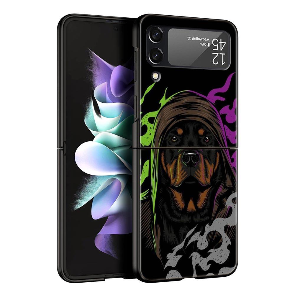 

Doberman Dog Hard PC Phone Case For Samsung Galaxy Z Flip 7 6 5 4 Black Cover For Galaxy Z Flip 3 Foldable Shell Fundas Capa Bag Z Flip