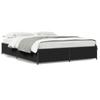 Bed Frame Black 150 X 200 Cm Particleboard and Metal