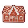 Gingerbread House Christmas Rug Gingerbread Welcome Door Mat Christmas Non Slip Entrance Rug