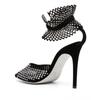 Fashion Summer New Water Diamond Fish Mouth Sexy Sandals Brand 2024 Buckle Hollow Out High Heel Wedding Party Women's Shoes Size 34-43