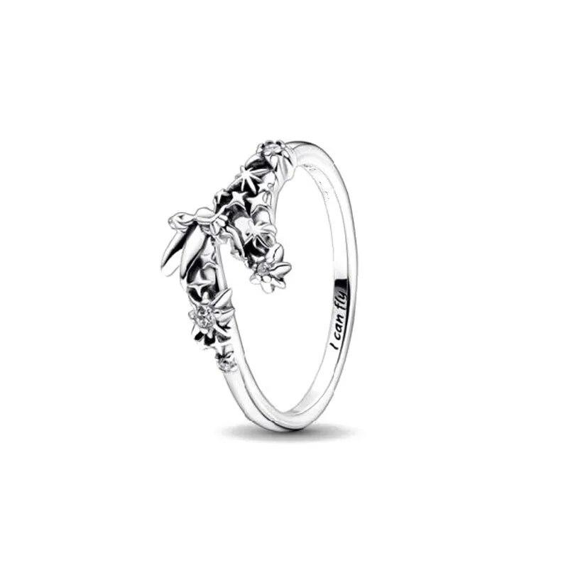 Silber Überzogene Sonne Mond Sonnenblume Herz Ringe Für Frauen Original Blume Hochzeit Kristall Luxus Schmuck Zubehör