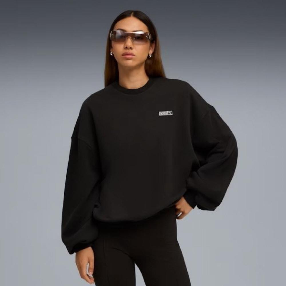 

Puma Oversize French Terry Crew Sweatshirt Rosie 633803 01 01 Black/S(95)