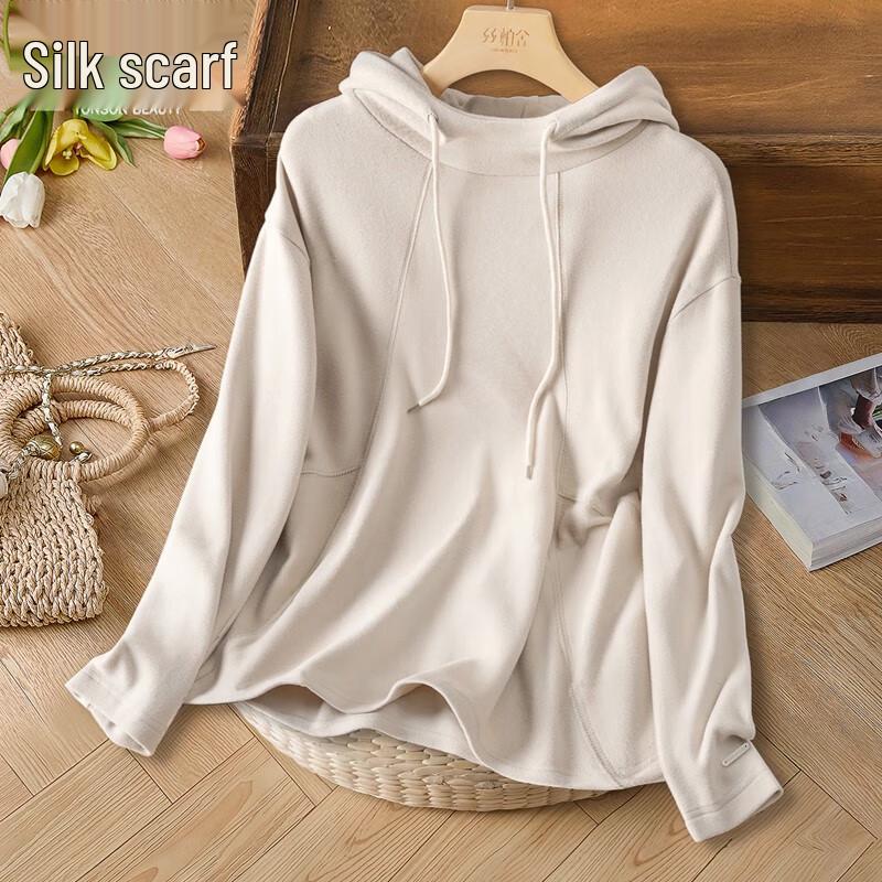 

SIBO SHE Women s Solid Hooded Long Sleeve Sweatshirt M