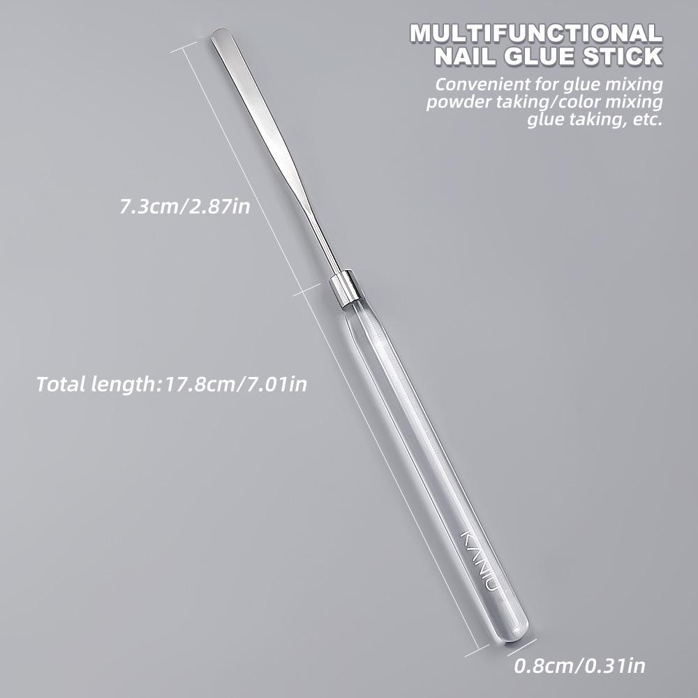 Акриловая палочка для смешивания блестящего геля Transparent Mixing Stick