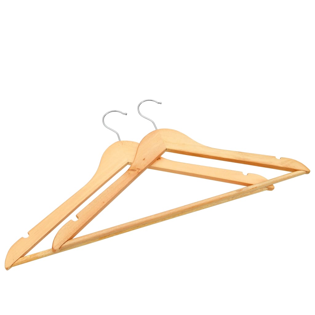 20 Piece Non Slip Wooden Hanger Set