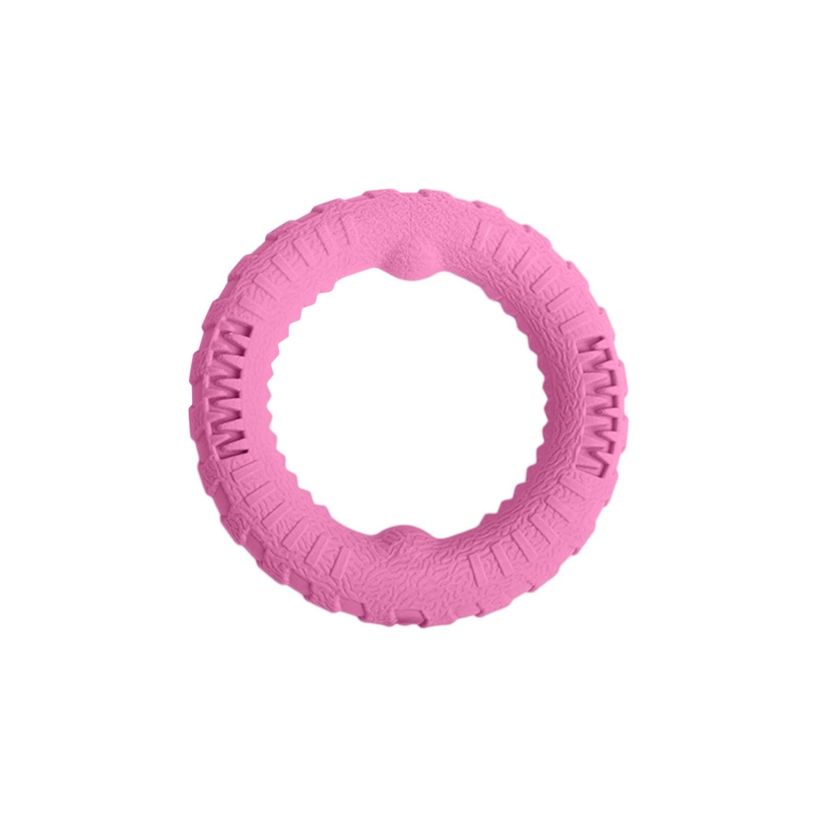 

Плавающие водные игрушки для собак, летающий диск, обучающее кольцо для домашних животных, интерактивная игрушка-пулемет, устойчивая к агрессивному жеванию для маленьких и средних собак One Size розовый