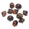 10pieces/set Acrylic Dice Set Polyhedral D10 10 Sided 15mm Dice for RPG Game Gift Party Role Play Game