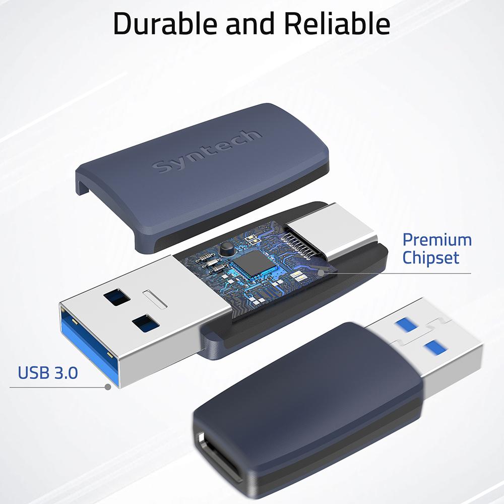 SYNTECH M1G-3 3Pcs USB C Female to USB 3.0 Male Converter 5Gbps Fast Data Transfer Adapter