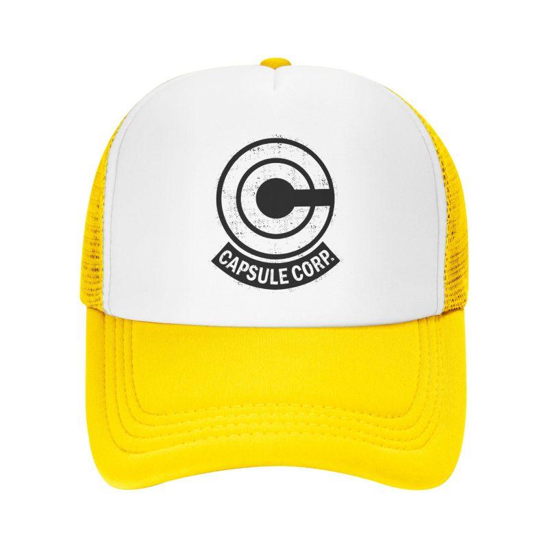 Capsule Corp Mesh Baseball Cap Unisex HipHop Snapback Caps Summer Breathable Sun Visor Hat Anime DBZ Trucker Adjustable Hats