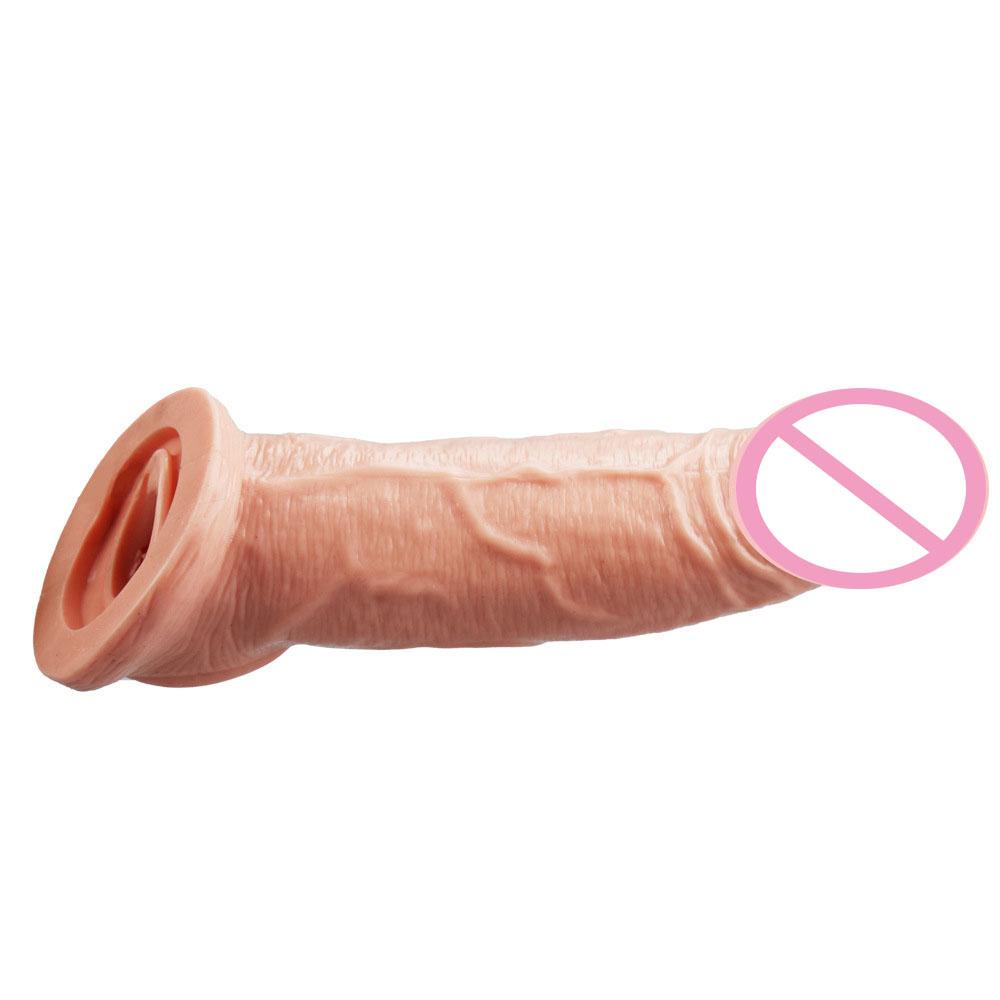 Měkký silikonový prodlužovač penisu Opakovaně použitelné kondomy Návlek na penis Návlek na penis Zvětšení dilda Mužský erekční prsten Sexuální hračky pro dospělé pro muže