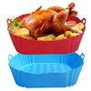Non-stick Silicone Air Fryer Liners Mould Liners Fried Chicken Accessories Square Silicone Pot Soft Reusable Silicone Mold