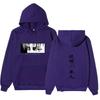 Attack On Titan Levi Ackerman Hoodie Unisex Fleece Sweatshirt Front Manga Eyes Print, Back Japanese Text, Autumn Winter Casual Pullover