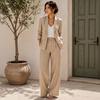 Women's Casual Two Piece Suit Set with and Pants for Everyday Fashion Look