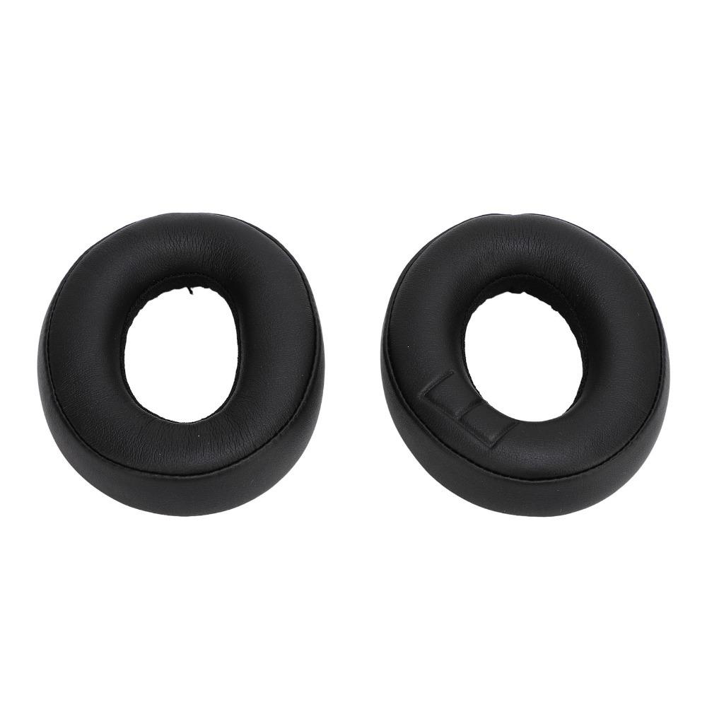 2 Pezzi Morbidi e Comodi Cuscinetti Auricolari Sostitutivi in Pelle Nera Isolamento Acustico Cuscinetti Auricolari Copri Auricolari per Parrot ZIK 1.0
