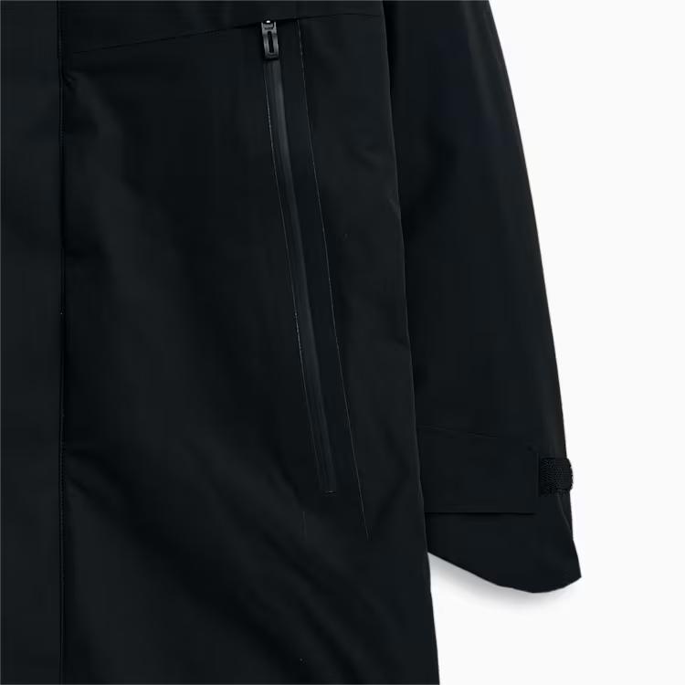 Puma Logo Printed Mid-Length Hooded Jacket Men Jackets Black 940160-01
