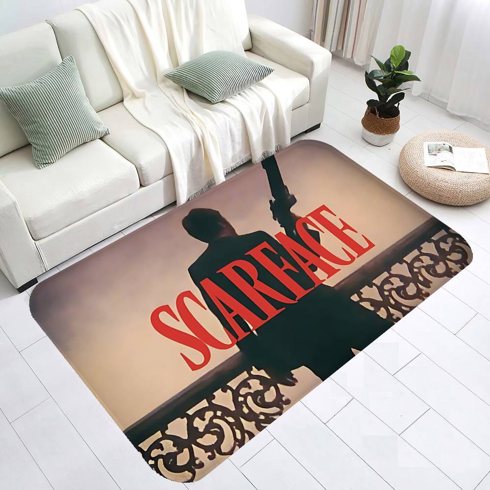 Scarface Movie Room Mats Cheaper Anti-slip Modern Living Room Balcony Printed Modern Home Decor