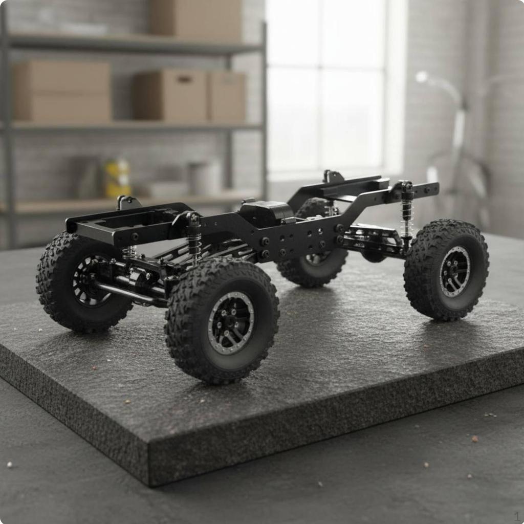 MN78 Upgrade Base Structure/12 Scale RC Crawler Chassis Stable Performance Metal Frame Kit