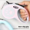 Retractable Dog Leash Heavy Duty 16Ft Tape Leash Tangle-Free Leash with One-Button Control Comfortable Handle for Small Medium Dogs