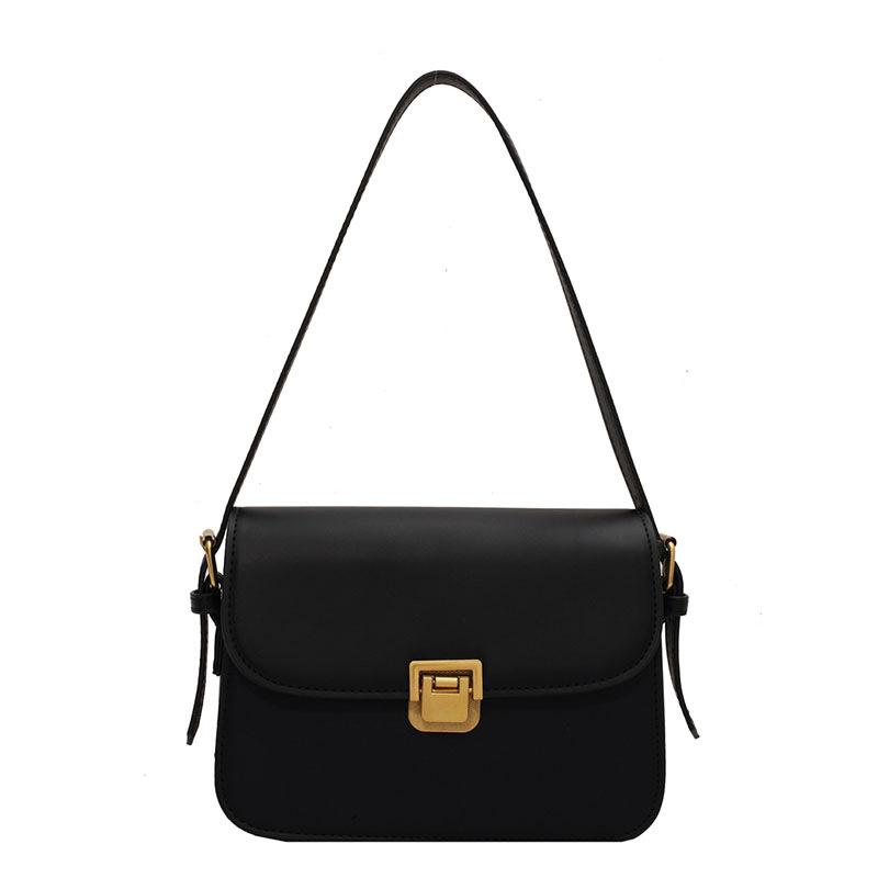 

Retro Casual Women S Tote Shoulder Bag Fashion Texture Versatile Crossbody Bags Pu Leather Buckle Handbags Luxury Designer