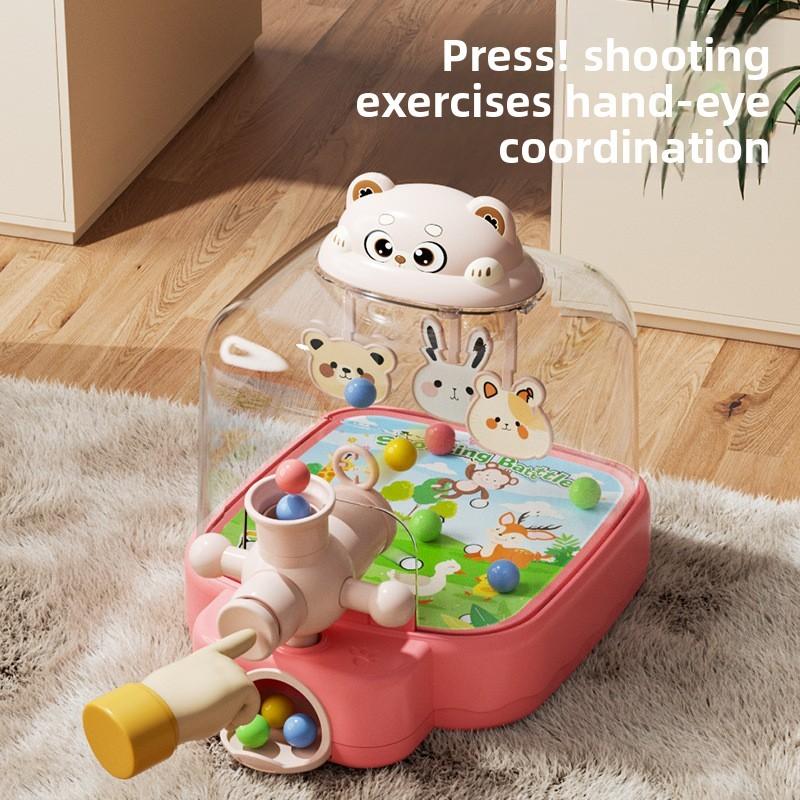 Bear Marble Machine Toy With Pressing Shooting Fun For Kids Indoor Play And Educational Development