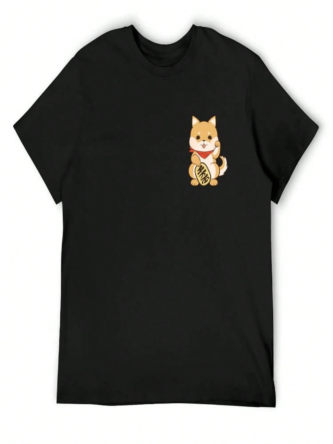 Shiba Inu Lucky Cat Pose T-Shirt Oversized T Shirt Summer Top Croswit Shirt Man Oversized Graphic Tee Designer T Shirt unisex S разноцветный